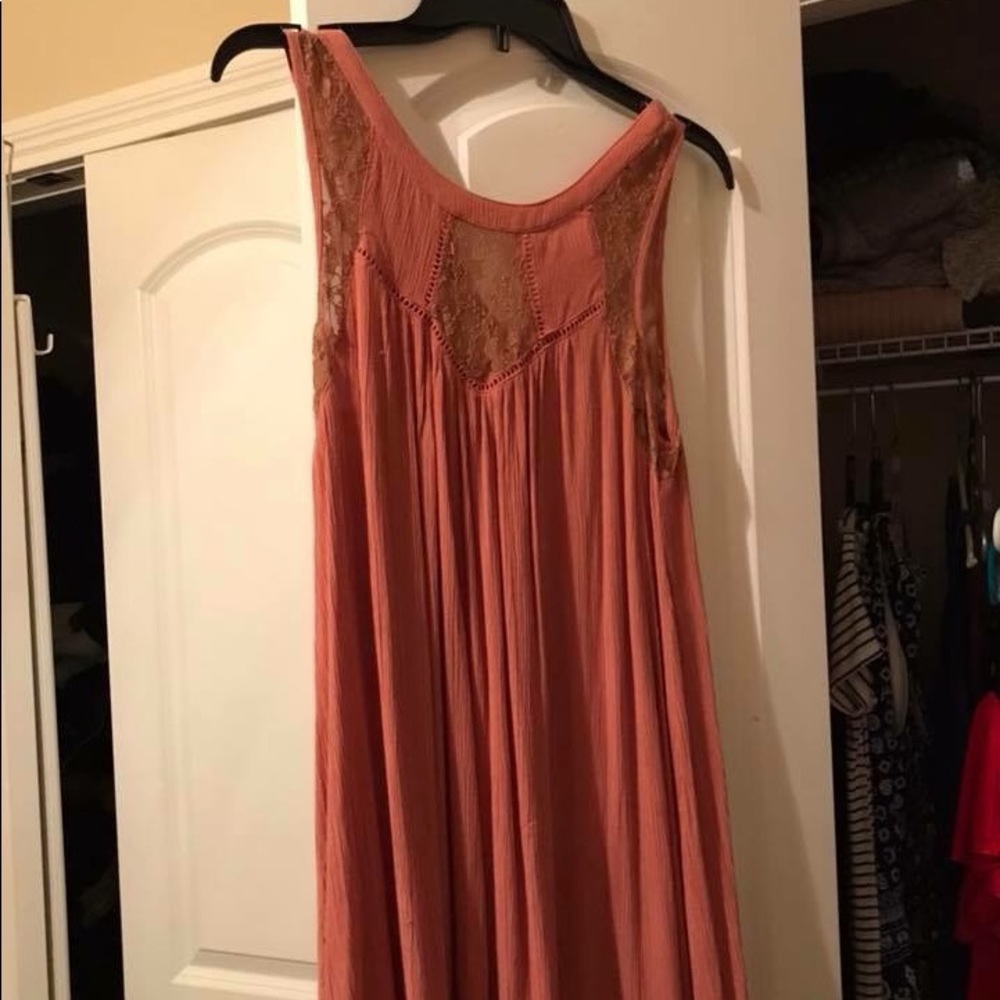 Coral dress